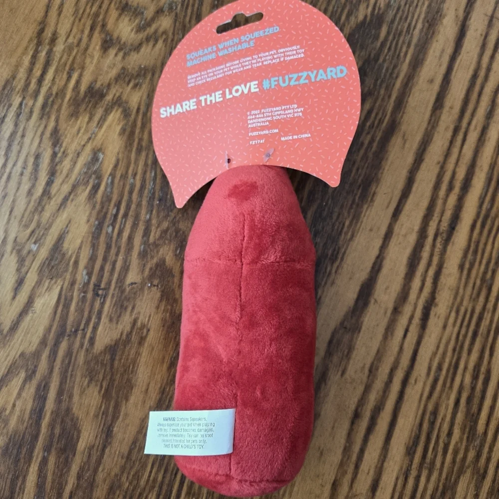 👀50% OFF - NWT‼️ FuzzYard brand Reindeer Rose' Plush Squeaker Dog Toy